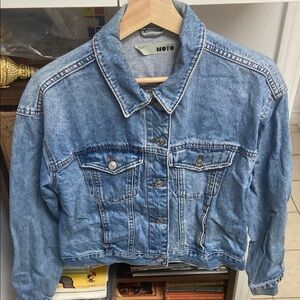 Topshop Moto Light Blue Denim Jacket